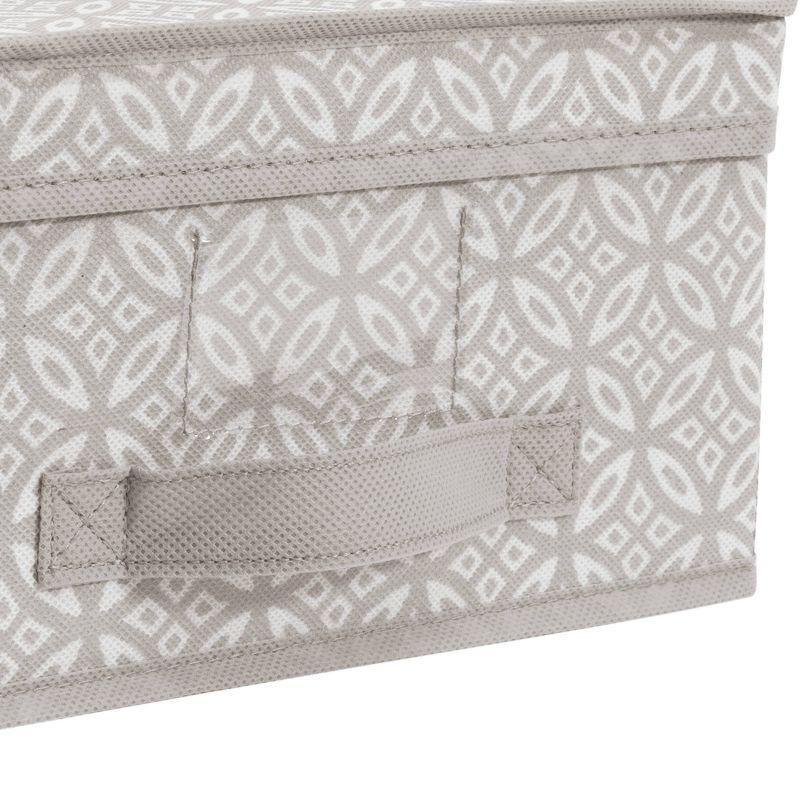 Simplify Medium Storage Box Gray Boho Print