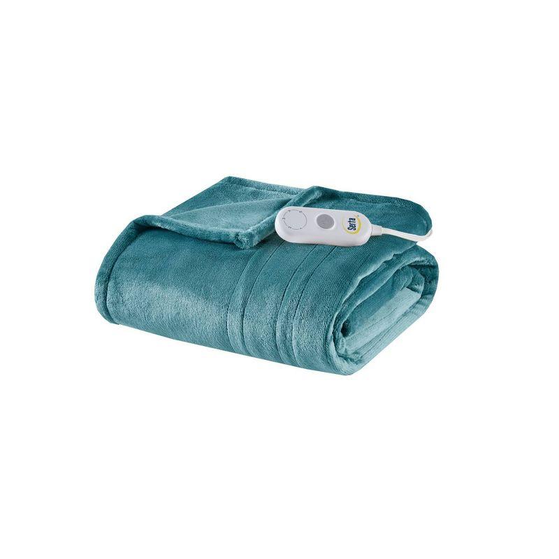 Serta Plush Heated Throw