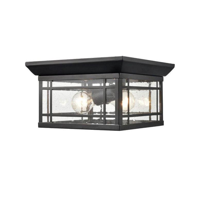 2 - Bulb Outdoor Flush Mount