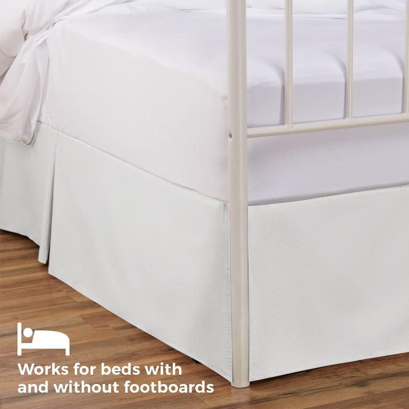 Shopbedding Blissford Tailored Bed Skirt with Split Corner & Reviews | Wayfair