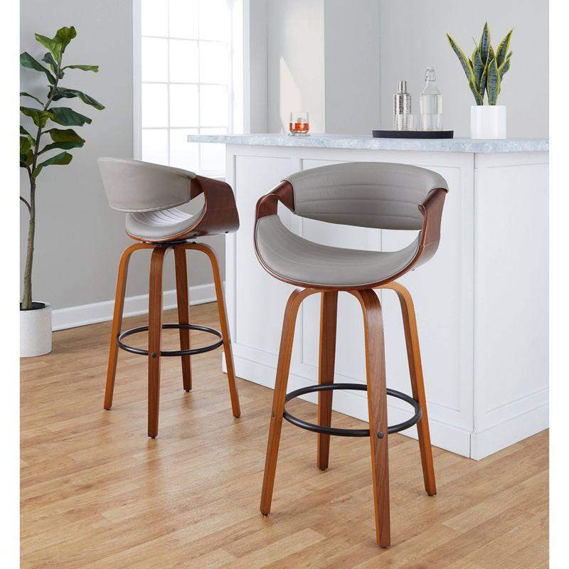 LumiSource Set of 2 30" Symphony Swivel Barstools