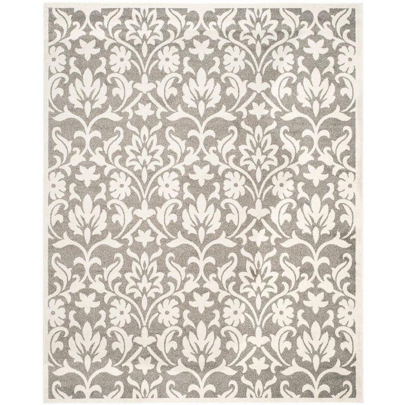 Amherst AMT424 Power Loomed Indoor Area Rug - Dark Grey/Beige - 8'x10' - Safavieh