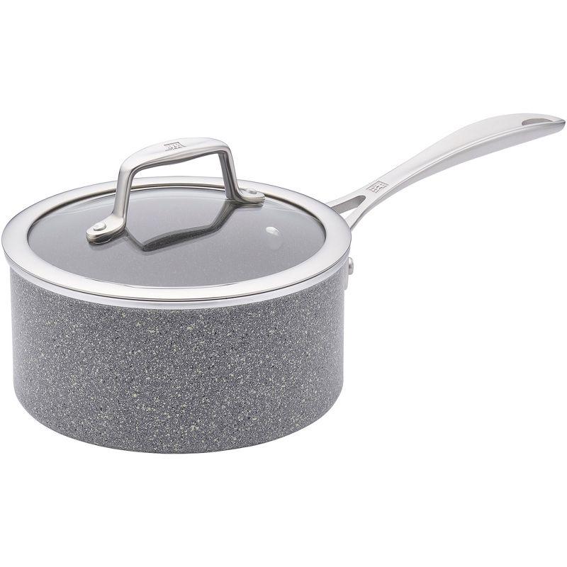 ZWILLING Vitale Aluminum Nonstick Speckled Saucepan with Lid