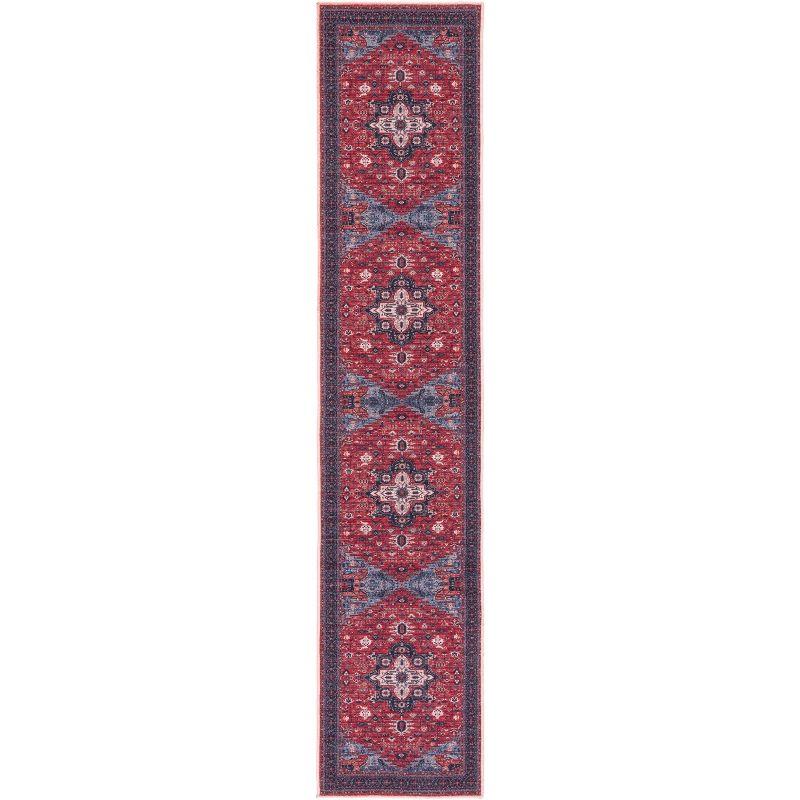 Mistana™ Chenier Oriental Red/Navy Area Rug