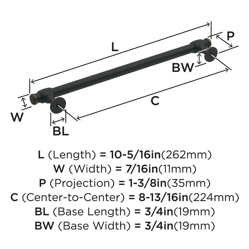 Amerock Winsome 8-13/16 inch (224mm) Center-to-Center Oil-Rubbed Bronze Cabinet Pull