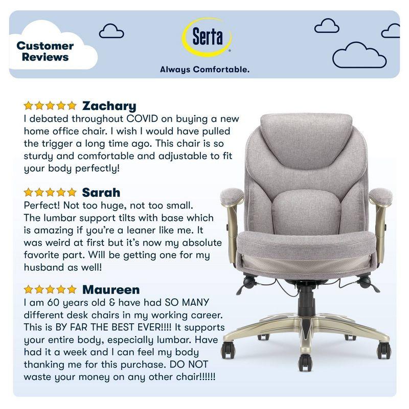 Works Executive Office Chair with Back In Motion Technology - Serta