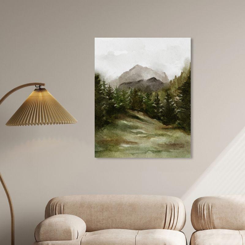 Art Remedy Watercolor Landscapes " April Woodland " by Art Remedy on Canvas