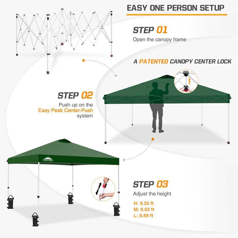 Pop Up Canopies 10 Ft. W x 10 FT. D Metal Party Tent Canopy