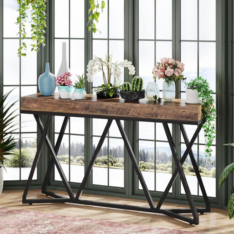 Hommoo 55" Farmhouse Console Table