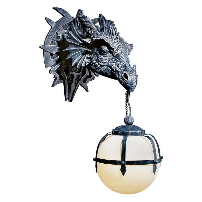 Marshgate Dragon Resin Plug-in Armed Sconce