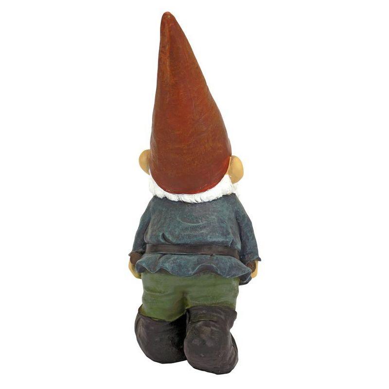 Wheelbarrow Willie Garden Gnome Statue with Red Hat