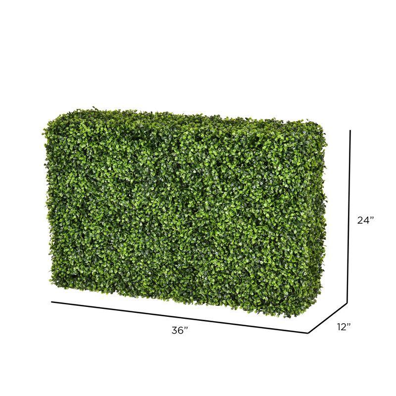 Luminous Boxwood Outdoor Topiary with Warm White LED Lights, 36 in