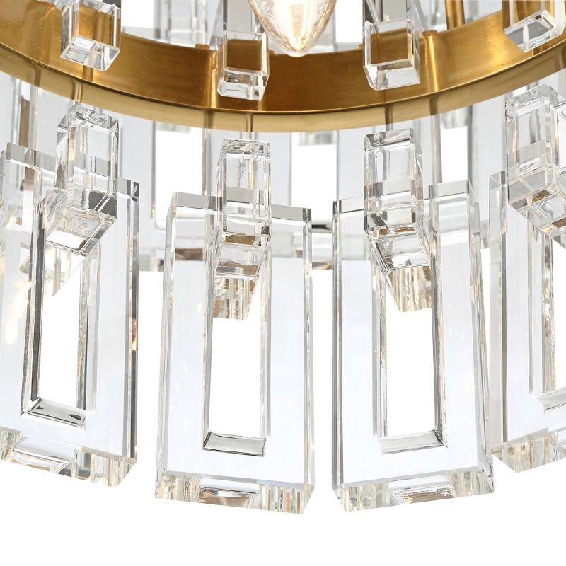 Vienna Full Spectrum Luxum Burnished Brass Chandelier 23 1/2" Wide Modern Tiered Crystal 8-Light Fixture for Dining Room House Foyer Kitchen Island