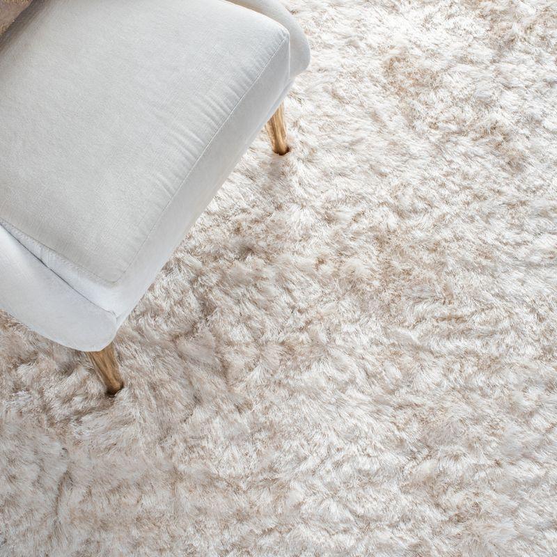Paris Shag SG511 Hand Tufted Indoor Area Rug - Ivory - 8'x10' - Safavieh