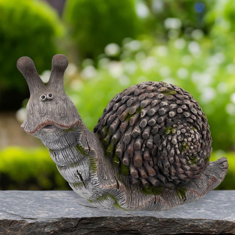 Northlight Slowpoke Snail Outdoor Garden Statue - 15"