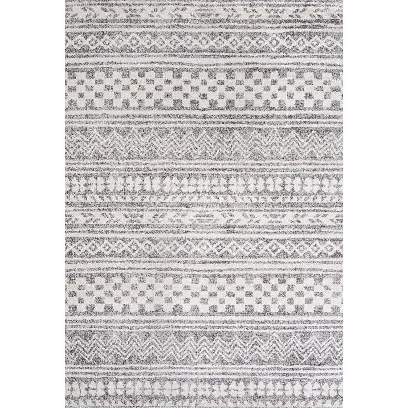 Imlil  Geometric Stripe Area Rug  - JONATHAN Y