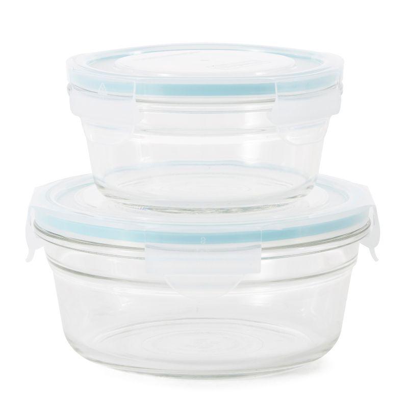 Glasslock Glasslock Oven and Microwave Safe Glass Food Storage Containers 14 Piece Set