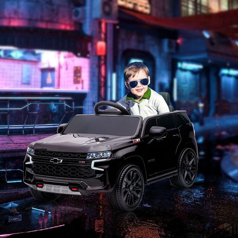 Aosom 12V Electric Ride-On Car with Remote Control & Horn Honking, Kids Ride-on Toy for 3-6 Year Old, Gift for Boys and Girls, Black