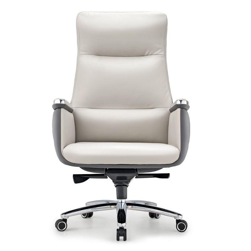 EUREKA ERGONOMIC Royal II, High Back Executive Office Chair,Beige Gray,25.59"D X 29.13"W X 48.03-50.39" H