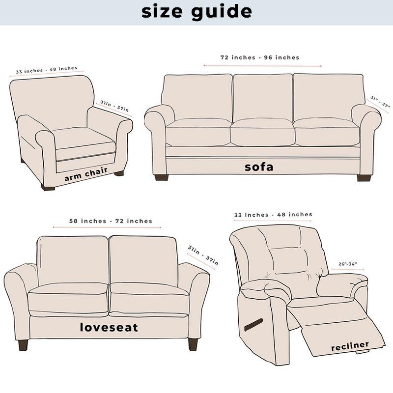 Great Bay Home Stretch Velvet-Plush Washable Sofa Slipcover (Sofa XL, Wild Dove Grey)