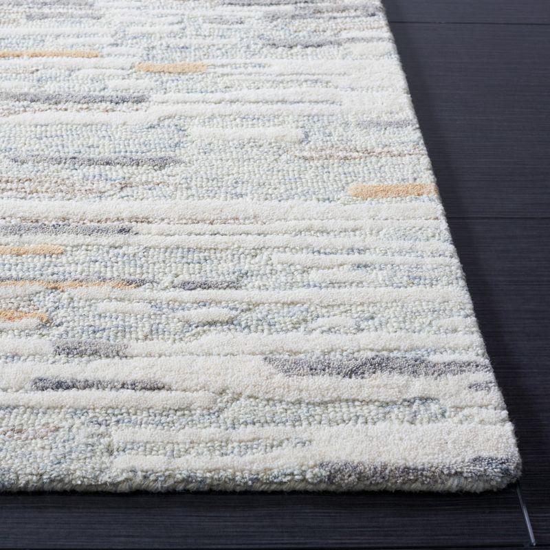 Metro MET902 Hand Tufted Indoor Area Rug - Natural/Gold - 6'x6' - Safavieh