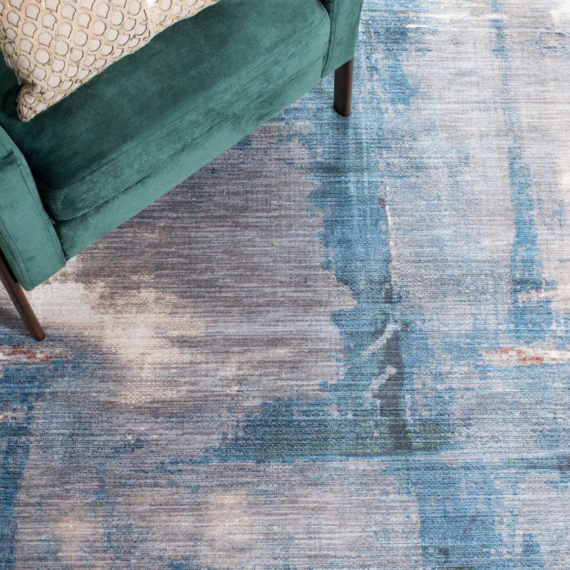 Vintage Persian VTP456 Power Loomed Area Rug - Blue/Grey - 4'x6' - Safavieh.