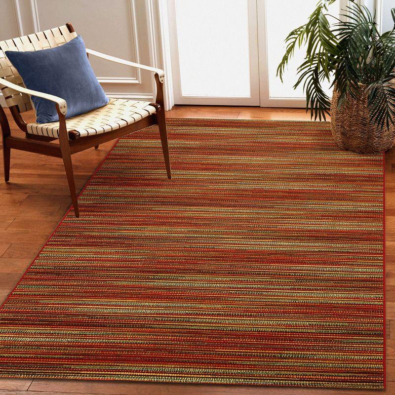 Liora Manne Marina Stripes Indoor/Outdoor Rug Saffron 3'3" x 4'11"