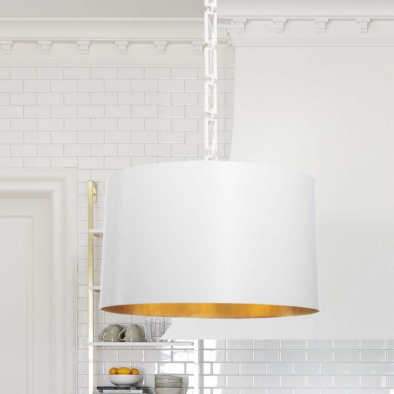 Crystorama Lighting Alston 6 - Light Chandelier in  Matte White/Antique Gold