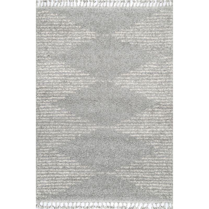 nuLOOM Bria Moroccan Diamond Tassel Area Rug
