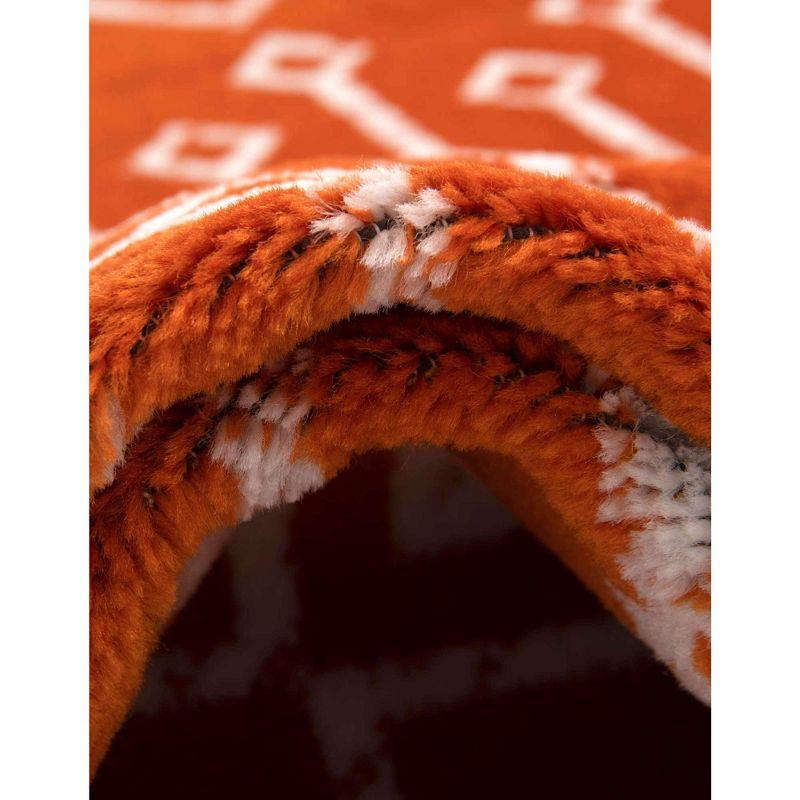 Unique Loom 5' 1 x 8' 0 Rectangle Moroccan Trellis Orange Area Rug