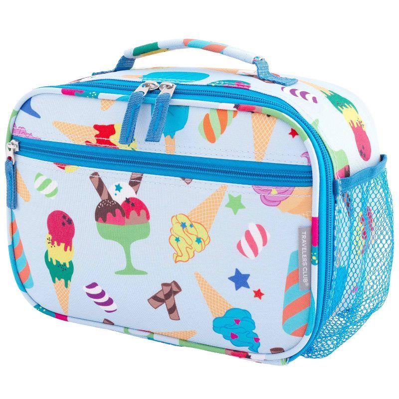Travelers Club Kids' 5pc Hardside Checked Spinner Luggage Set - Ice Cream