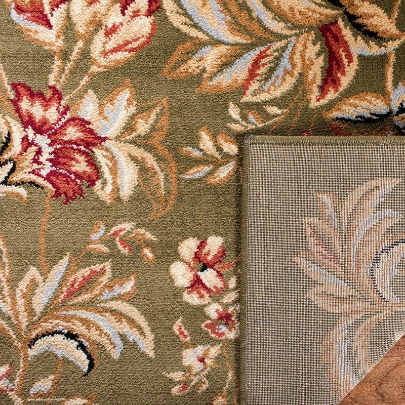 Lyndhurst Sage Floral Synthetic Runner Rug 2'3" x 8'