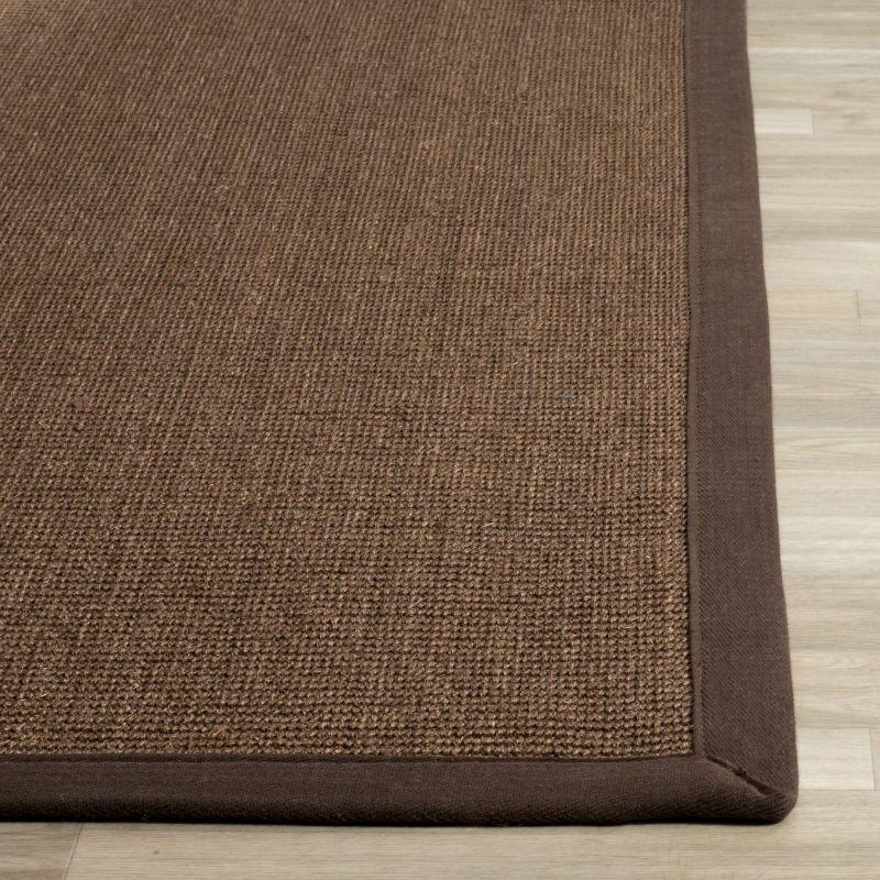 Natural Fiber NF131 Power Loomed Indoor Area Rug - Brown/Brown - 4'x6' - Safavieh