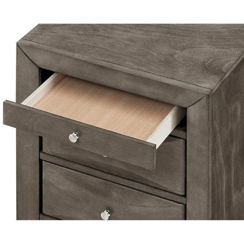 Passion Furniture Marilla 3-Drawer Nightstand (28 in. H x 23 in. W x 17 in. D)