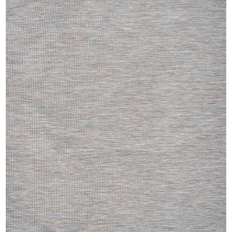 6'x6' Ethan Modern Flatweave Solid  Area Rug, Gray - JONATHAN Y