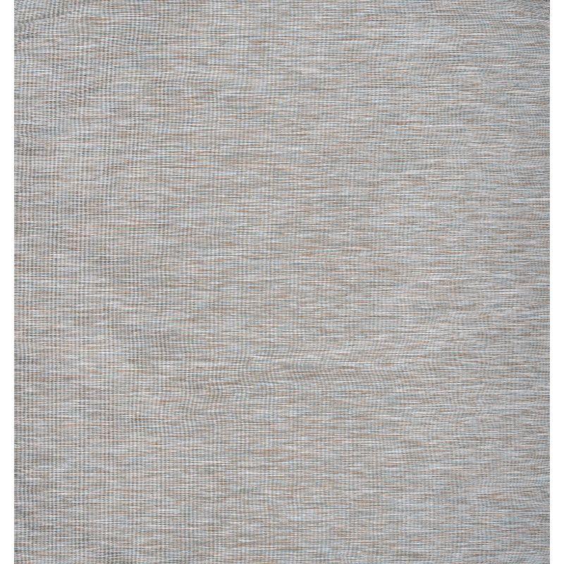 Ethan Square Light Gray Solid Synthetic Easy Care Area Rug