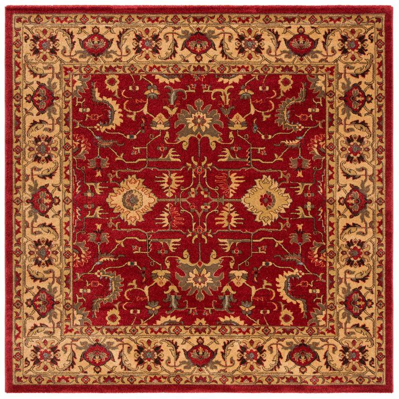 Safavieh Mahal Red and Beige Square Synthetic Rug