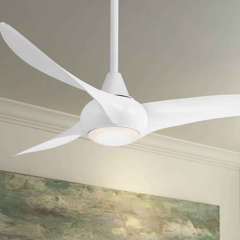 52" Wave 3 - Blade LED Propeller Ceiling Fan with Remote Control and Light Kit Included