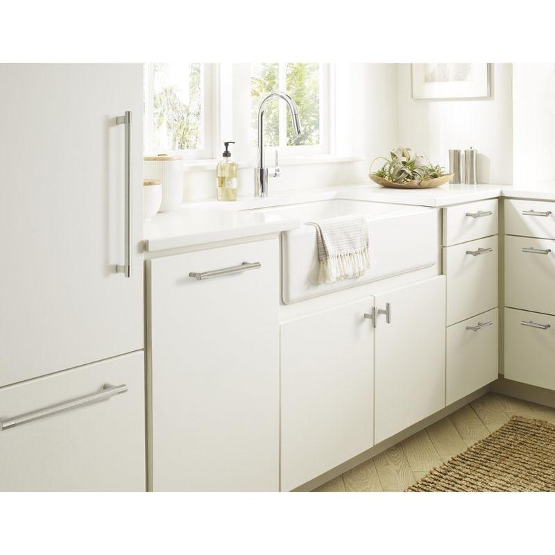 Amerock Bronx 8 inch (203mm) Center-to-Center Satin Nickel Cabinet Pull