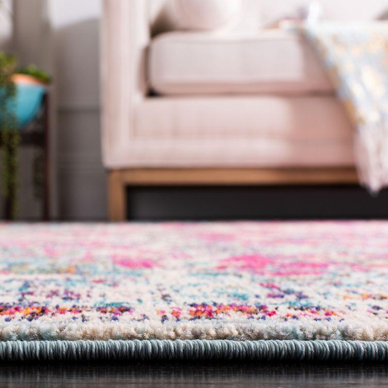 Madison MAD447 Power Loomed Area Rug - Fuchsia/Teal - 6'x9' - Safavieh.