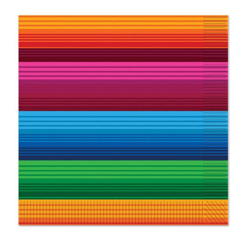 Beistle Fiesta Luncheon Napkins, (48/Pkg) Multicolored