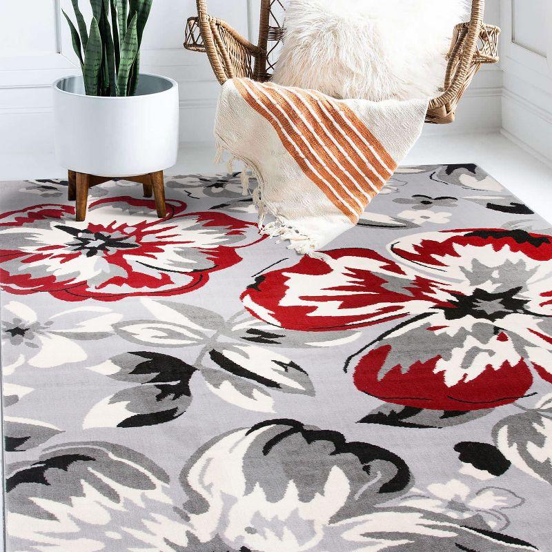 World Rug Gallery Modern Floral Desing Area Rug