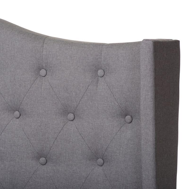 King Alesha Bed Gray - Baxton Studio