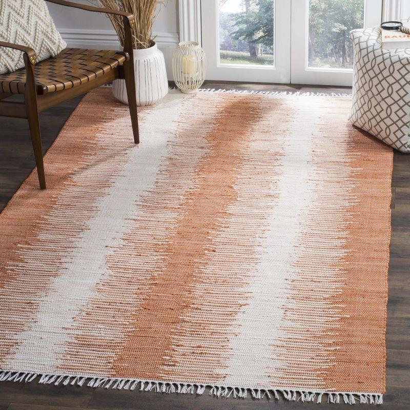 Montauk MTK751 Hand Woven Indoor Area Rug - Orange - 5'x7' - Safavieh