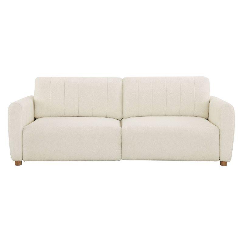 Serta Lowry Queen Size Channel Tufted Convertible Sleeper Sofa