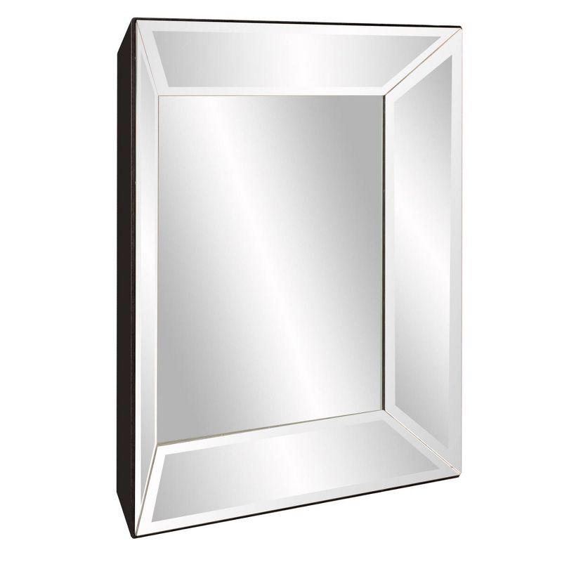 Howard Elliott 24" Square Silver Wood Framed Wall Mirror