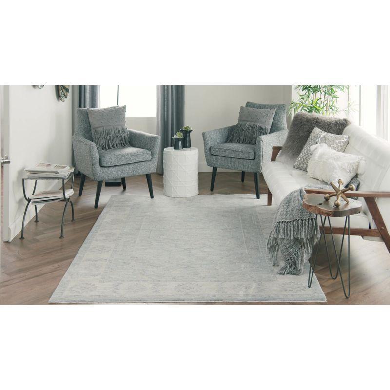 Nourison Asher ASR02 Indoor only Area Rug - Grey 5'3" x 7'8"