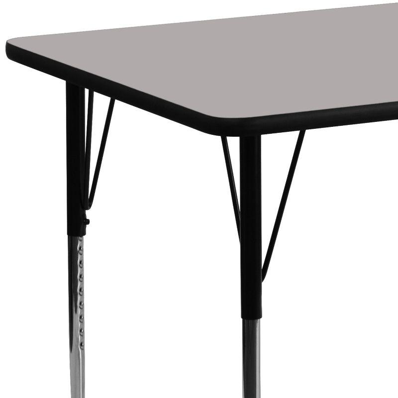 Goddard 24''W x 48''L Rectangular HP Laminate Activity Table - Adjustable Legs