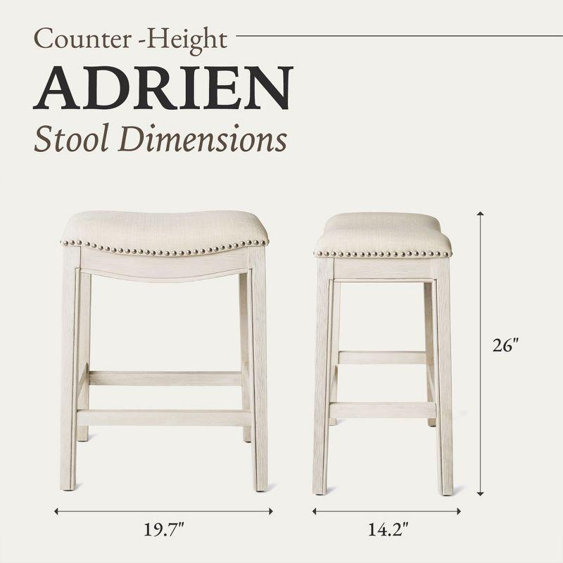 Maven Lane Adrien Backless Saddle Kitchen Stool