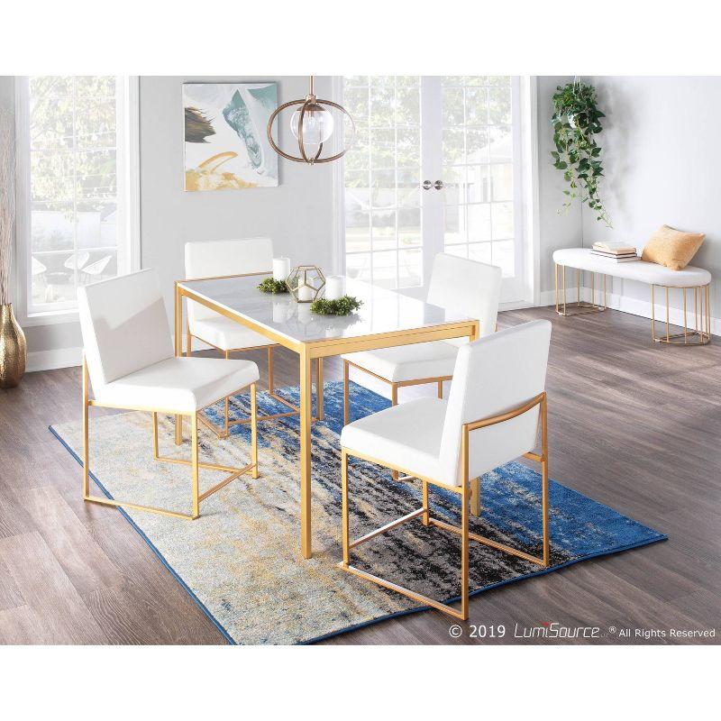 Everly Quinn Gradin Faux Leather Side Chair (Set of 2)